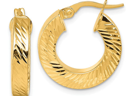 14k Yellow Gold Earrings Style TF2404 - Classique Jewelry Inc.