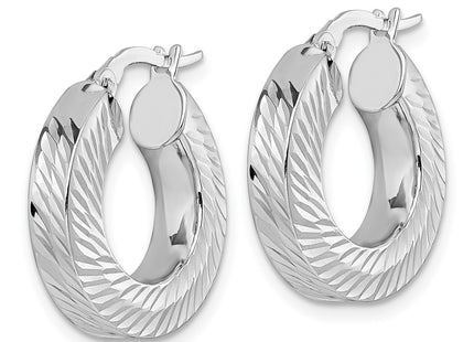 14k Yellow & Rhodium Earrings Style TF2404W - Classique Jewelry Inc.