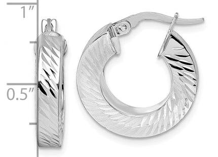 14k Yellow & Rhodium Earrings Style TF2404W - Classique Jewelry Inc.