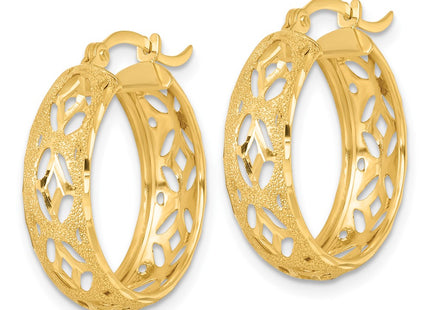 14k Yellow Gold Earrings Style TF2406 - Classique Jewelry Inc.