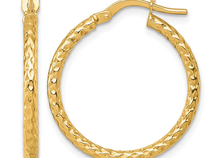 14K gold hoop earrings