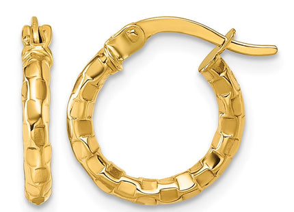 14K gold hoop earrings