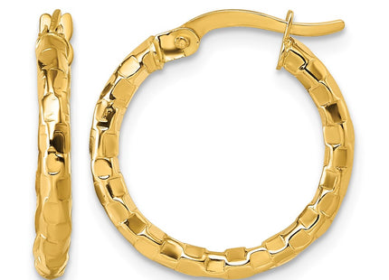 14K gold hoop earrings
