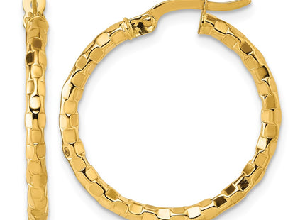 14K gold hoop earrings