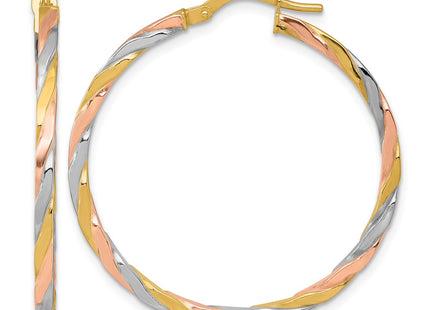 14K gold hoop earrings