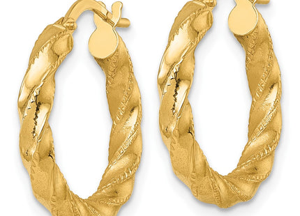 14k Yellow Gold Earrings Style TF2422 - Classique Jewelry Inc.