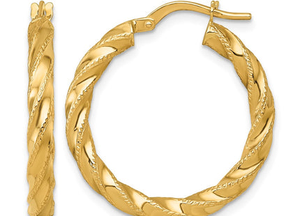 14K gold hoop earrings
