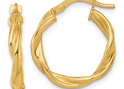 14k Yellow Gold Earrings Style TF2429 - Classique Jewelry Inc.