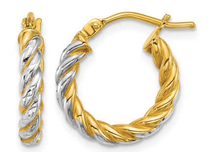 14K gold hoop earrings