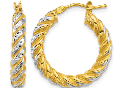 14K gold hoop earrings