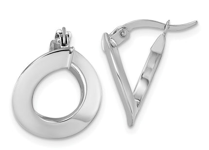 14k White Gold Earrings Style TF2440W - Classique Jewelry Inc.