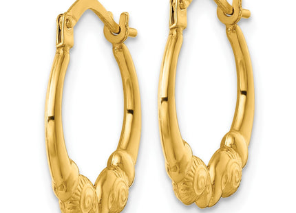 14k Yellow Gold Earrings Style TF2449 - Classique Jewelry Inc.