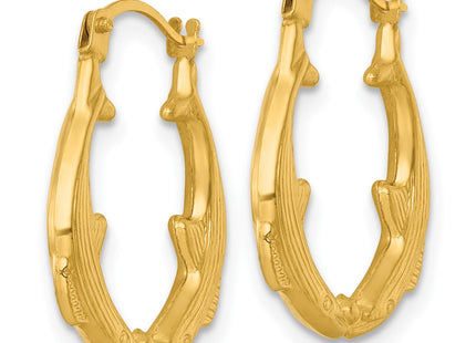 14k Yellow Gold Earrings Style TF2450 - Classique Jewelry Inc.