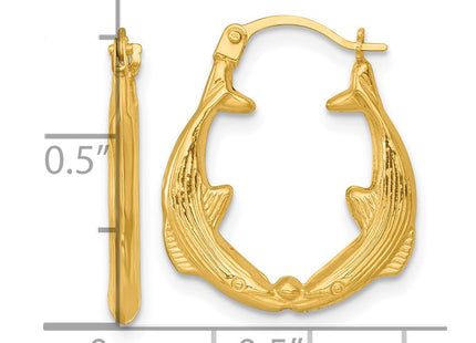 14k Yellow Gold Earrings Style TF2450 - Classique Jewelry Inc.
