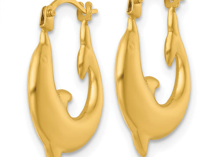 14k Yellow Gold Earrings Style TF2451 - Classique Jewelry Inc.