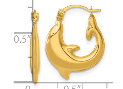 14k Yellow Gold Earrings Style TF2451 - Classique Jewelry Inc.