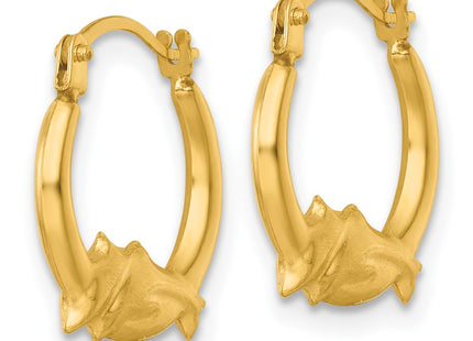 14k Yellow Gold Earrings Style TF2452 - Classique Jewelry Inc.