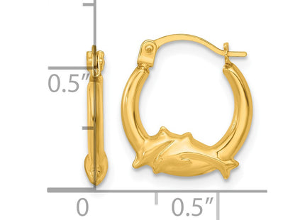 14k Yellow Gold Earrings Style TF2452 - Classique Jewelry Inc.