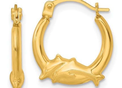 14k Yellow Gold Earrings Style TF2452 - Classique Jewelry Inc.