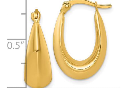 14k Yellow Gold Earrings Style TF2455 - Classique Jewelry Inc.