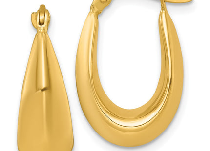 14k Yellow Gold Earrings Style TF2455 - Classique Jewelry Inc.