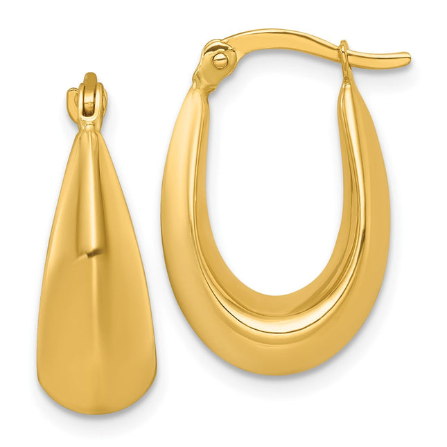 14k Yellow Gold Earrings Style TF2455 - Classique Jewelry Inc.