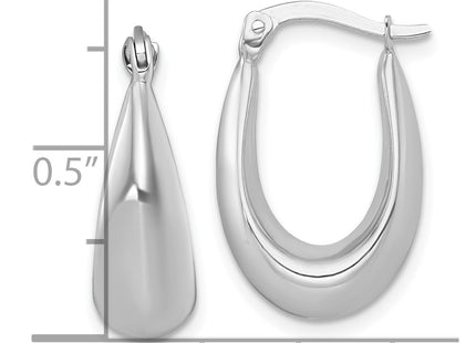 14k White Gold Earrings Style TF2456W - Classique Jewelry Inc.
