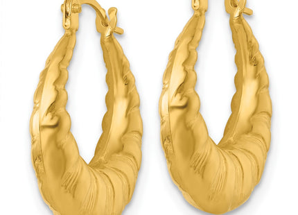 14k Yellow Gold Earrings Style TF2458 - Classique Jewelry Inc.