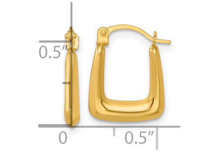 14k Yellow Gold Earrings Style TF2459 - Classique Jewelry Inc.