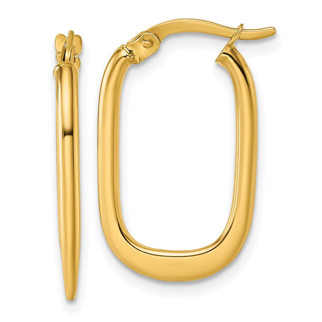 14k Yellow Gold Earrings Style TF2461 - Classique Jewelry Inc.