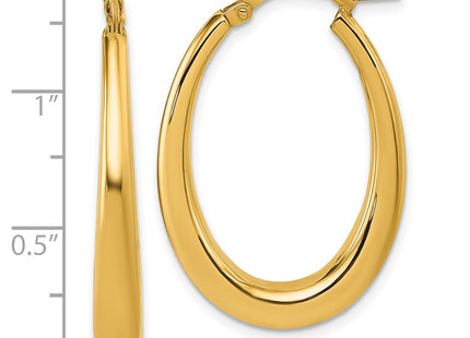 14k Yellow Gold Earrings Style TF2465 - Classique Jewelry Inc.