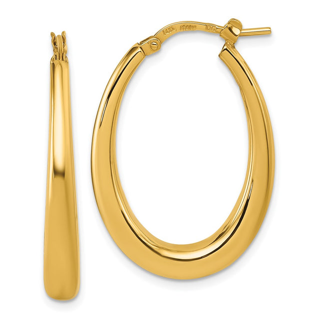 14k Yellow Gold Earrings Style TF2465 - Classique Jewelry Inc.
