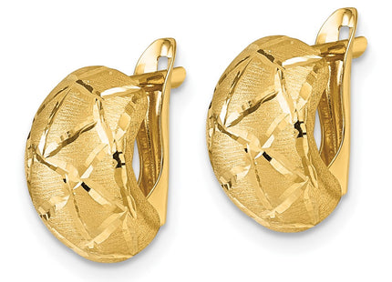 14k Yellow Gold Earrings Style TF2470 - Classique Jewelry Inc.