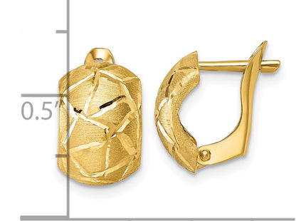 14k Yellow Gold Earrings Style TF2470 - Classique Jewelry Inc.