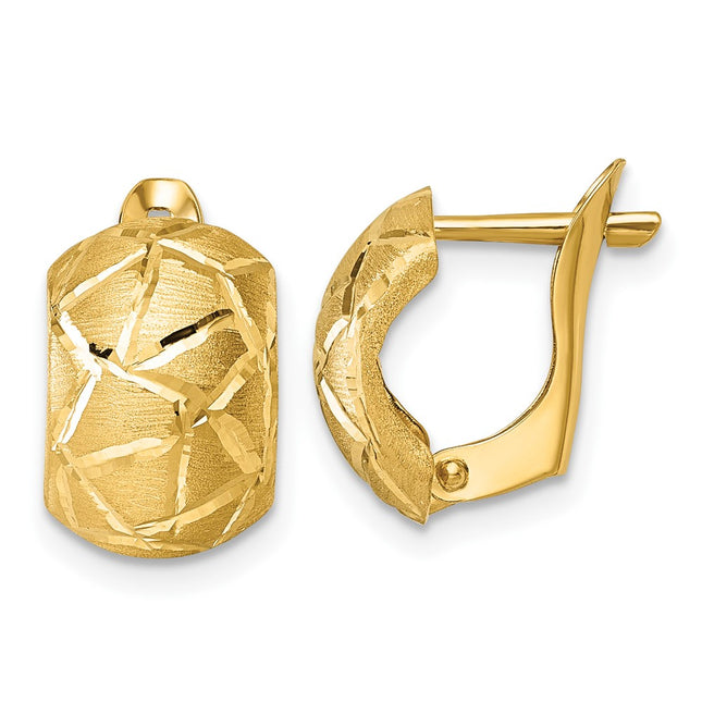 14k Yellow Gold Earrings Style TF2470 - Classique Jewelry Inc.