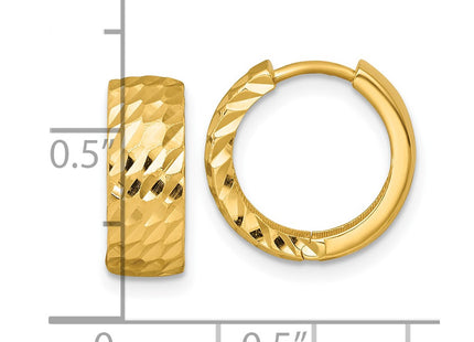 14k Yellow Gold Earrings Style TF2471 - Classique Jewelry Inc.