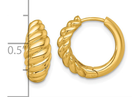 14k Yellow Gold Earrings Style TF2472 - Classique Jewelry Inc.
