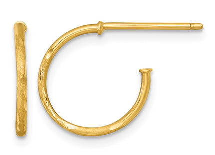 14K gold hoop earrings