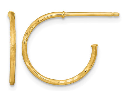 14K gold hoop earrings