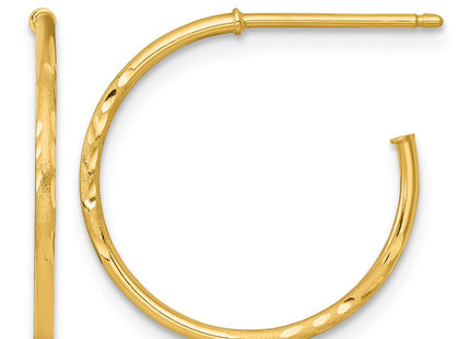 14K gold hoop earrings