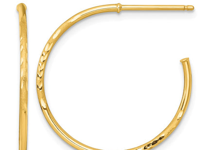 14K gold hoop earrings