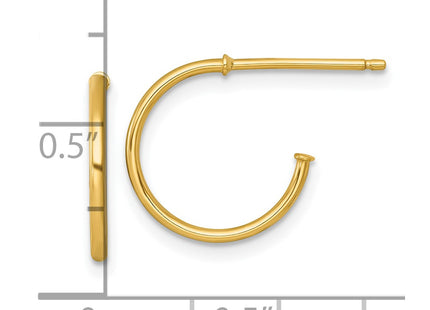 14k Yellow Gold Earrings Style TF2480 - Classique Jewelry Inc.