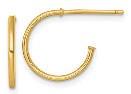 14k Yellow Gold Earrings Style TF2480 - Classique Jewelry Inc.
