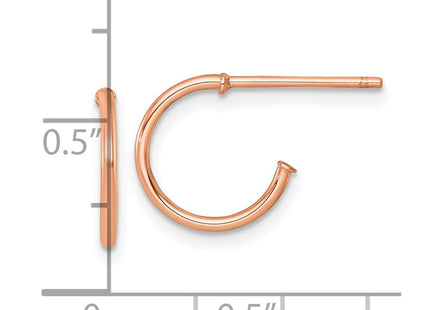 14k Rose Gold Earrings Style TF2480R - Classique Jewelry Inc.