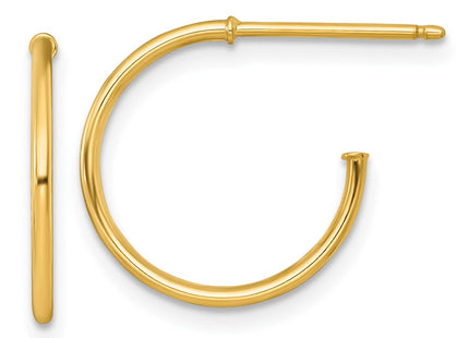 14k Yellow Gold Earrings Style TF2481 - Classique Jewelry Inc.