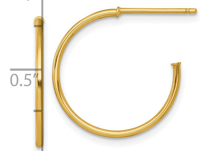 14k Yellow Gold Earrings Style TF2482 - Classique Jewelry Inc.
