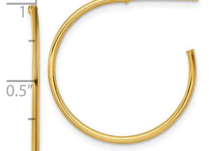 14k Yellow Gold Earrings Style TF2483 - Classique Jewelry Inc.