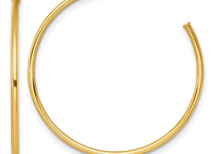 14k Polished 1.2 x Solid C-Hoop Post Earrings (Style TF2484)