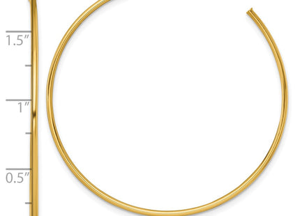 14k Yellow Gold Earrings Style TF2487 - Classique Jewelry Inc.