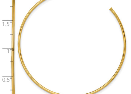 14k Yellow Gold Earrings Style TF2488 - Classique Jewelry Inc.